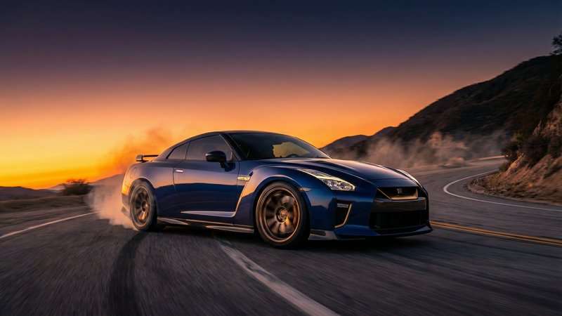 同人动漫山路漂移改装跑车视频