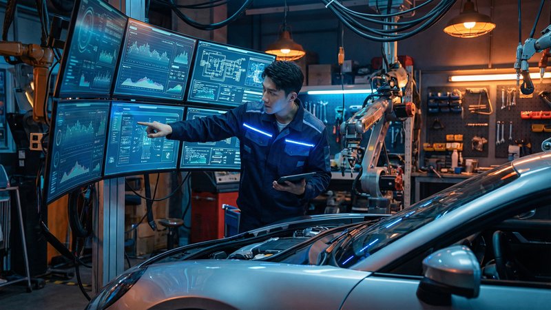 同人动漫 AI智能诊断修车视频